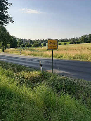 Ortsschild Goettingen